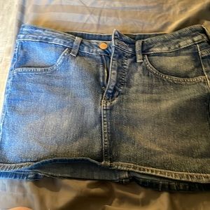 Divided Jean skirt